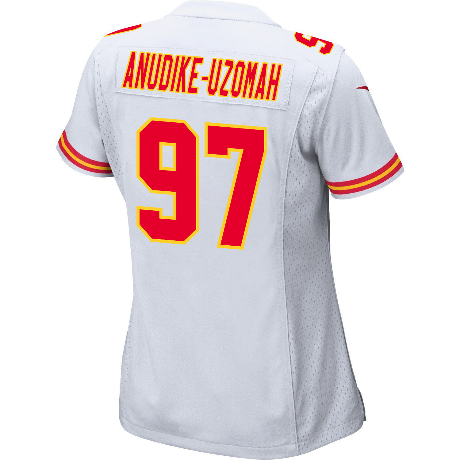 Felix Anudike-Uzomah 97 Kansas City Chiefs Super Bowl LVIII Champions 4 Stars Patch Game Women Jersey - White JS1785 nicesnker - Image 3