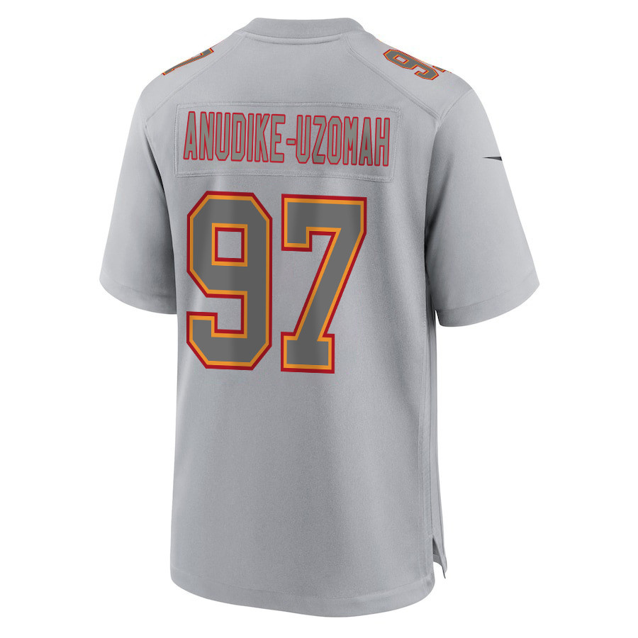 Felix Anudike-Uzomah 97 Kansas City Chiefs Super Bowl LVIII Champions 4X Atmosphere Fashion Game Men Jersey - Gray JS3569 nicesnker - Image 3