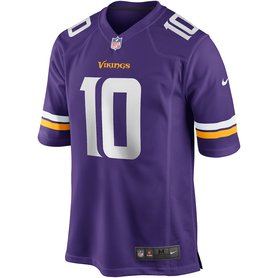 Alternative view of Fran Tarkenton 10 Minnesota Vikings Men Game Retired Jersey - Purple JS3341 nicesnker
