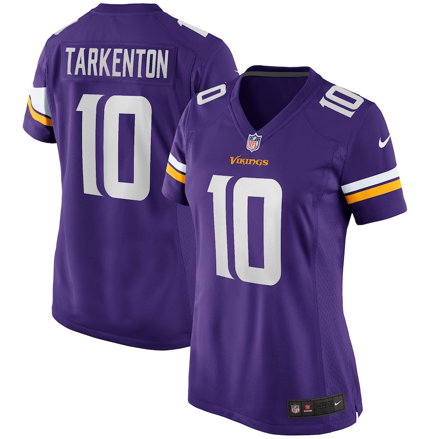Fran Tarkenton 10 Minnesota Vikings Women Game Retired Jersey - Purple JS1398 nicesnker