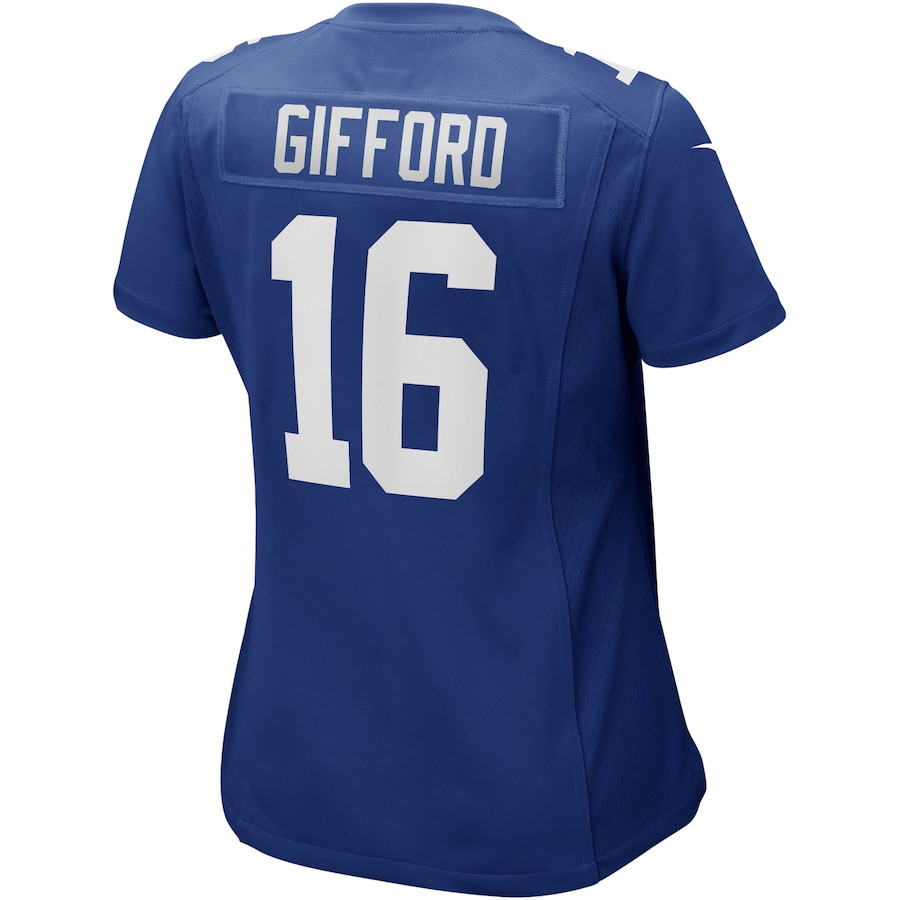 Frank Gifford 16 New York Giants Women Game Retired Jersey - Royal JS8207 nicesnker - Image 3
