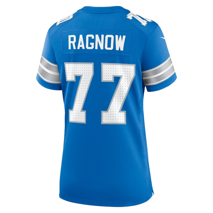 Frank Ragnow #77 Detroit Lions Super Bowl LIX Women's Jersey - Blue JS8051 nicesnker - Image 3