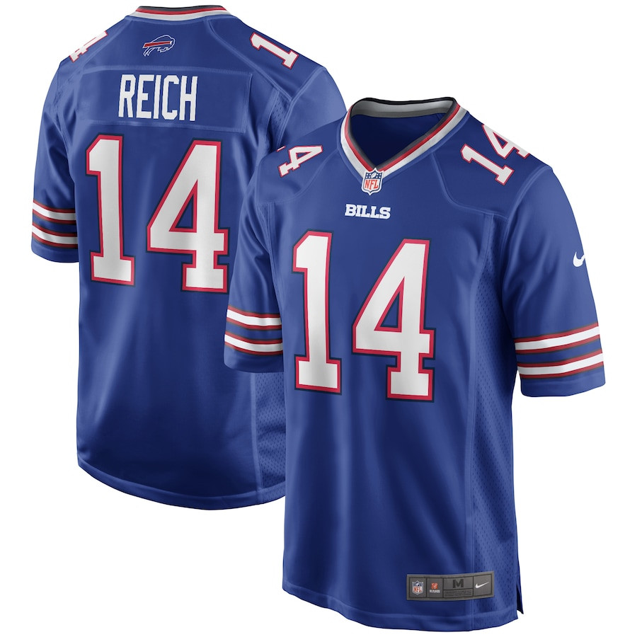 Frank Reich 14 Buffalo Bills Men Game Retired Jersey - Royal JS9340 nicesnker