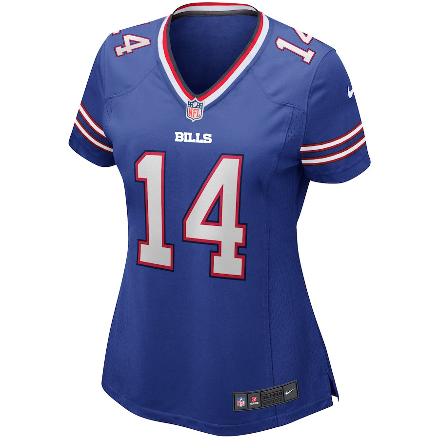Alternative view of Frank Reich 14 Buffalo Bills Women Game Retired Jersey - Royal JS4553 nicesnker
