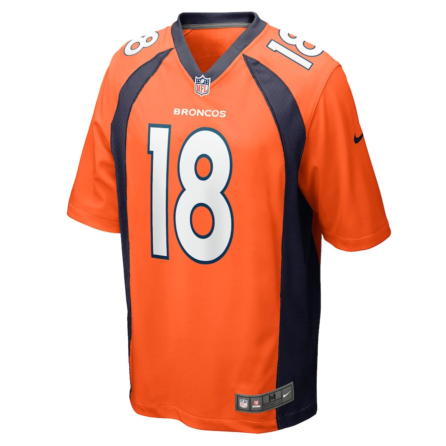 Alternative view of Frank Tripucka 18 Denver Broncos Men Retired Jersey - Orange JS9732 nicesnker