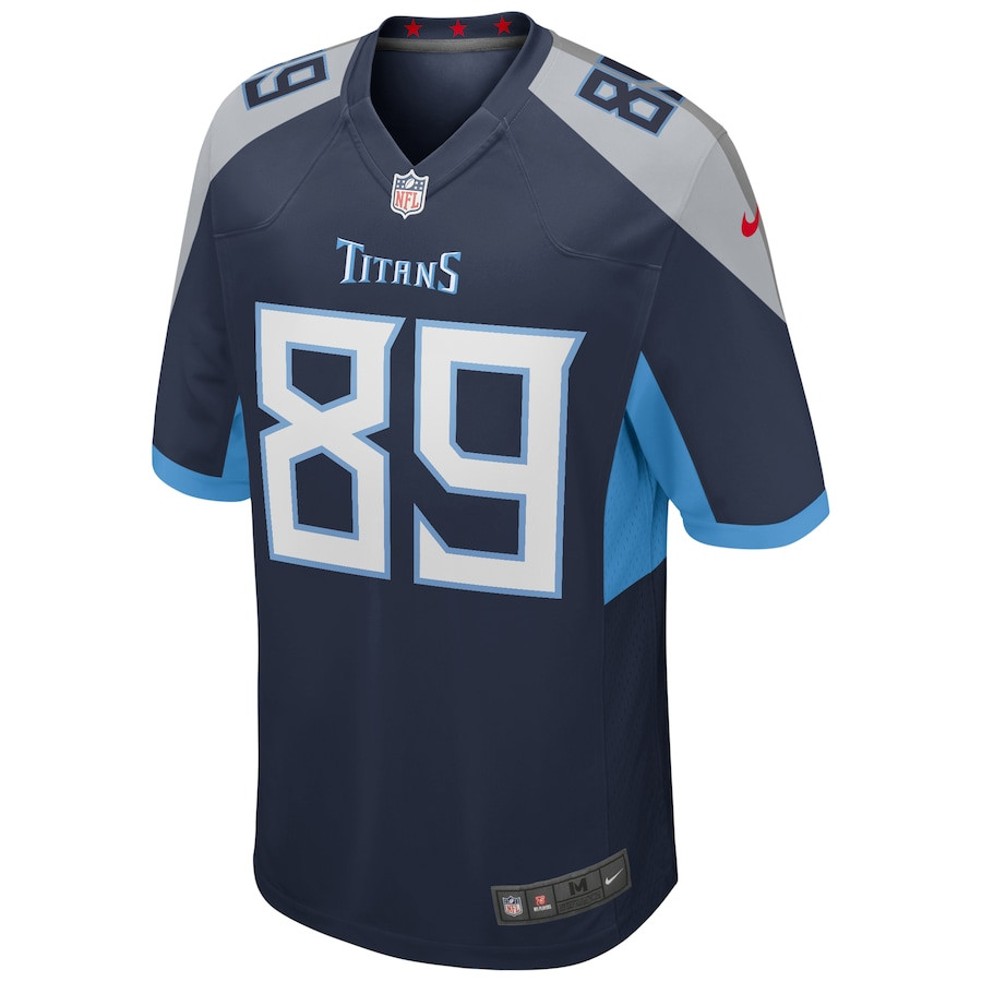 Alternative view of Frank Wycheck 89 Tennessee Titans Men Game Retired Jersey - Navy JS6959 nicesnker