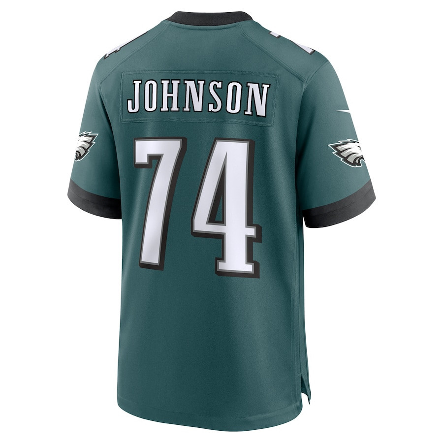Fred Johnson #74 Philadelphia Eagles Super Bowl LIX Jersey - Men's - Midnight Green JS4447 nicesnker - Image 3