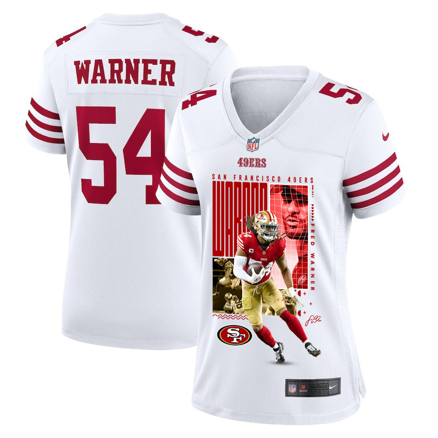 Fred Warner 54 San Francisco 49ers All-Pro Fred Women Game Jersey - White JS6502 nicesnker