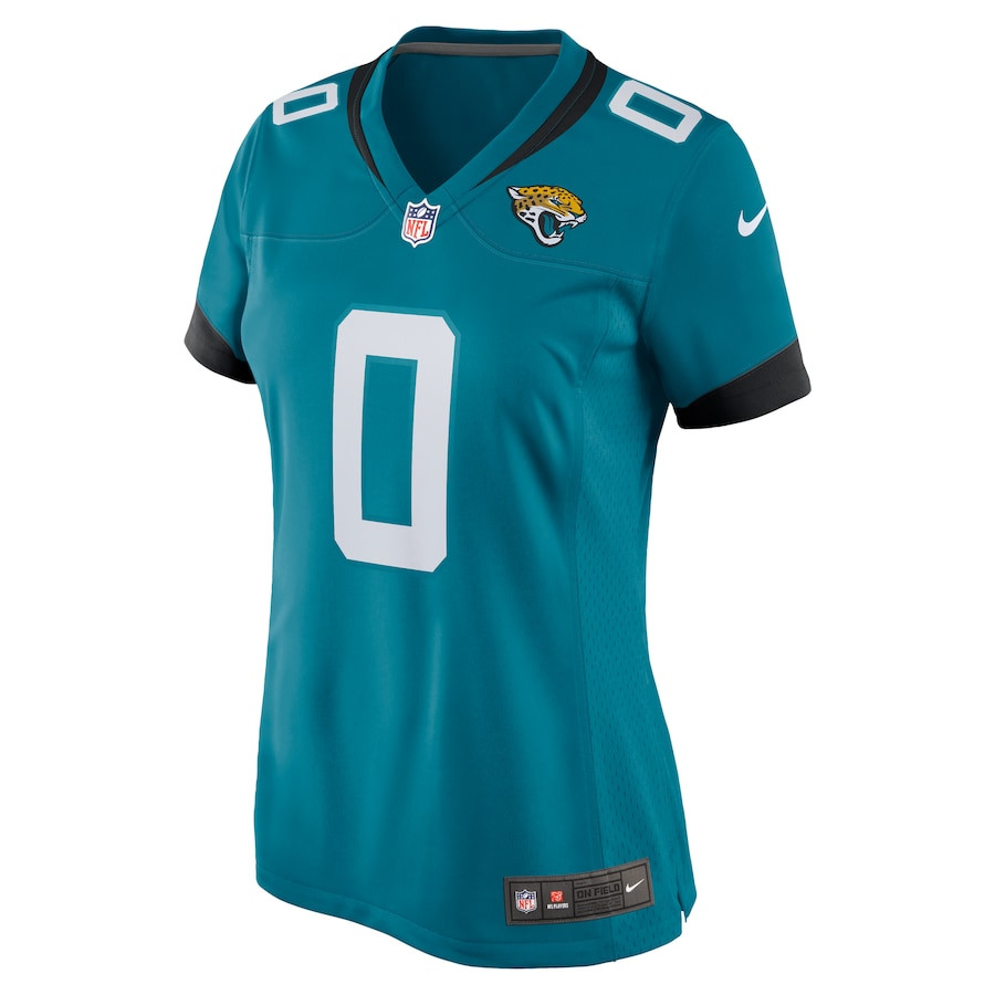 Alternative view of Gabe Davis 0 Jacksonville Jaguars Women's Game Jersey - Teal JS5432 nicesnker