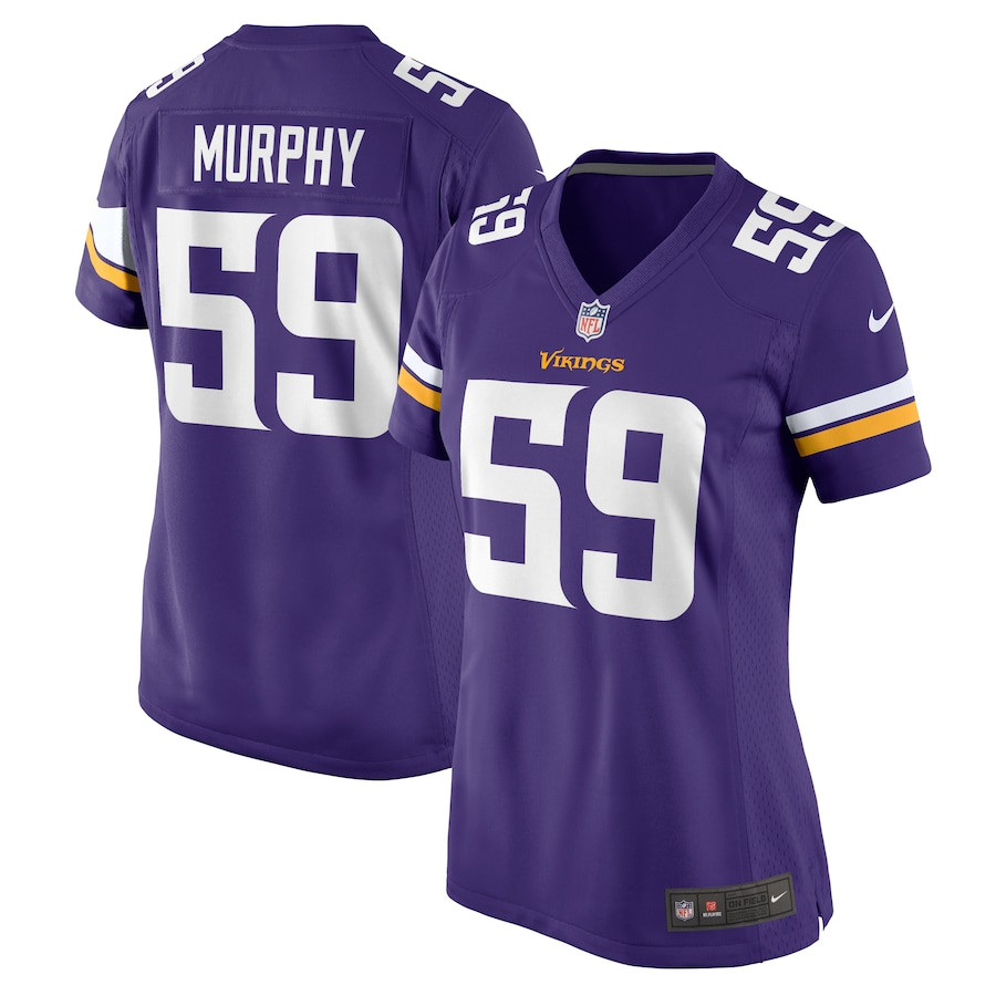 Gabriel Murphy 59 Minnesota Vikings Women's Game Jersey - Purple JS5106 nicesnker