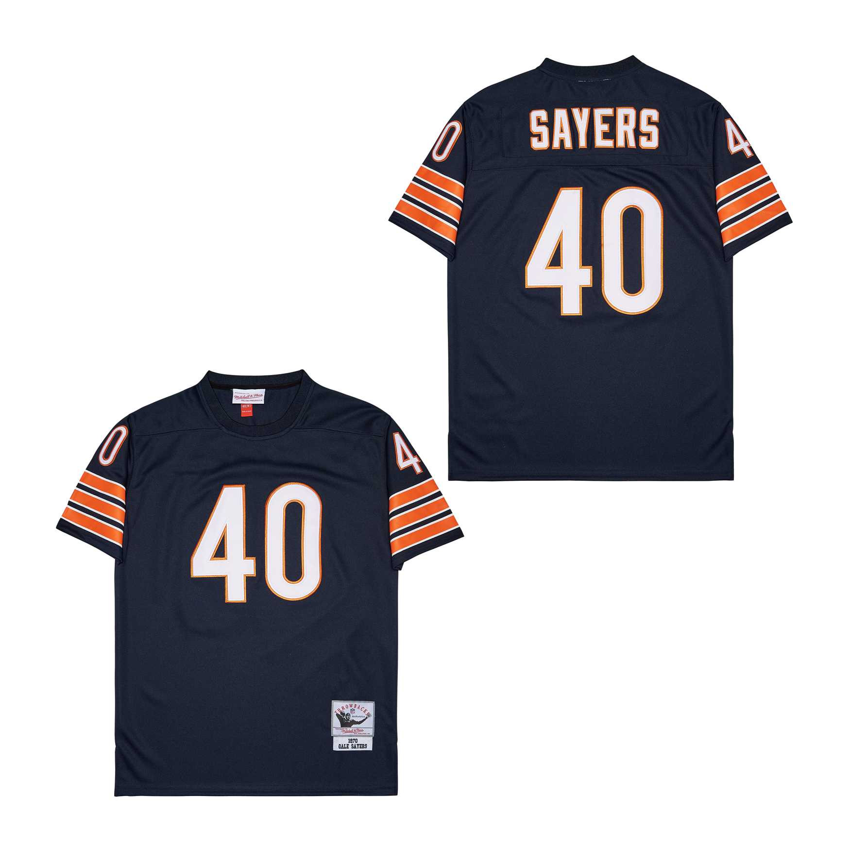 Gale Sayers 40 Chicago Bears Retro Throwback Men Jersey - Dark Navy JS7107 nicesnker