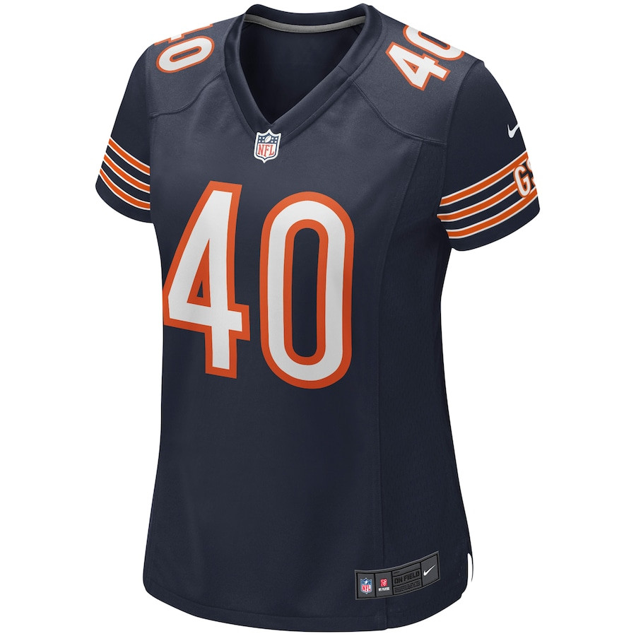 Alternative view of Gale Sayers 40 Chicago Bears Women Game Retired Jersey - Navy JS9265 nicesnker