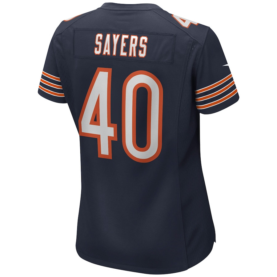 Gale Sayers 40 Chicago Bears Women Game Retired Jersey - Navy JS9265 nicesnker - Image 3