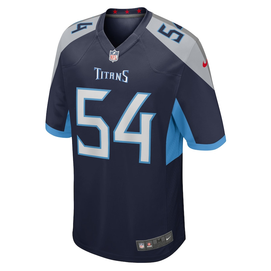 Alternative view of Garret Wallow 54 Tennessee Titans Game Men Jersey - Navy JS7777 nicesnker