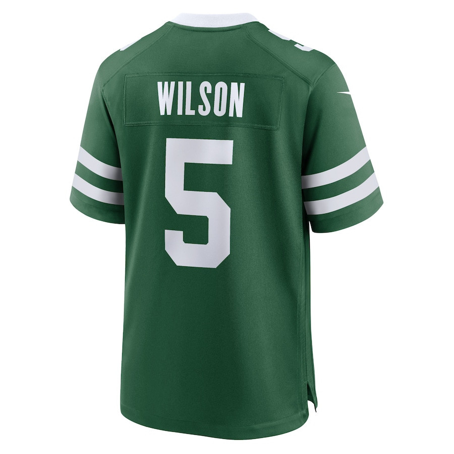 Garrett Wilson 5 New York Jets Game Jersey - Men, Legacy Green JS5436 nicesnker - Image 3