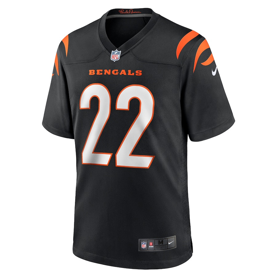 Alternative view of Geno Stone 22 Cincinnati Bengals Game Men Jersey - Black JS5943 nicesnker