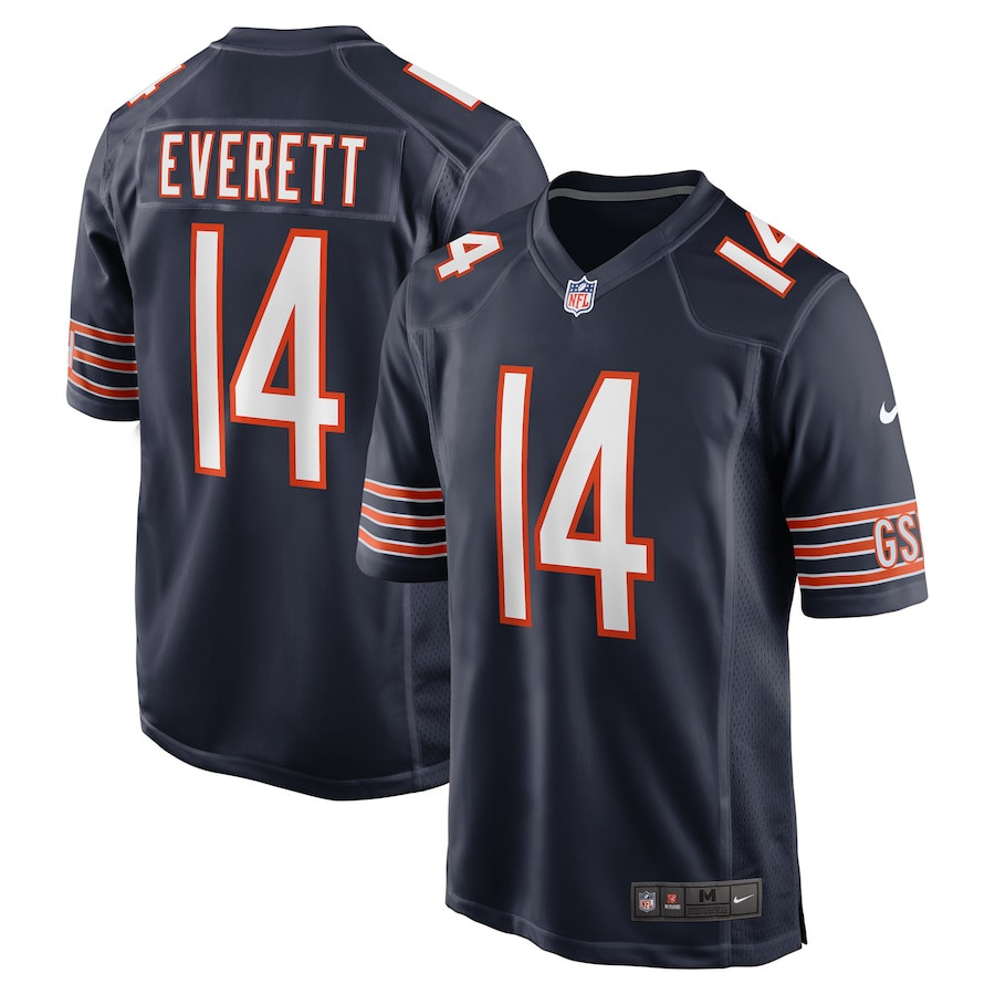 Gerald Everett 14 Chicago Bears Game Men Jersey - Navy JS4718 nicesnker