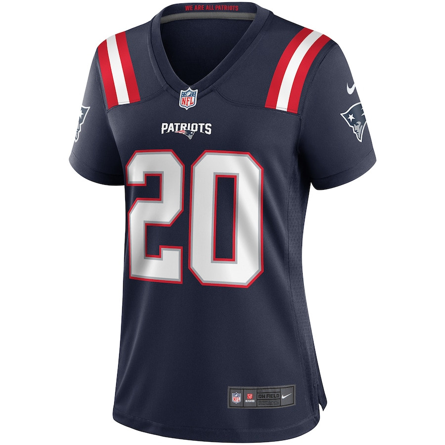 Alternative view of Gino Cappelletti 20 New England Patriots Women Game Retired Jersey - Navy JS4108 nicesnker