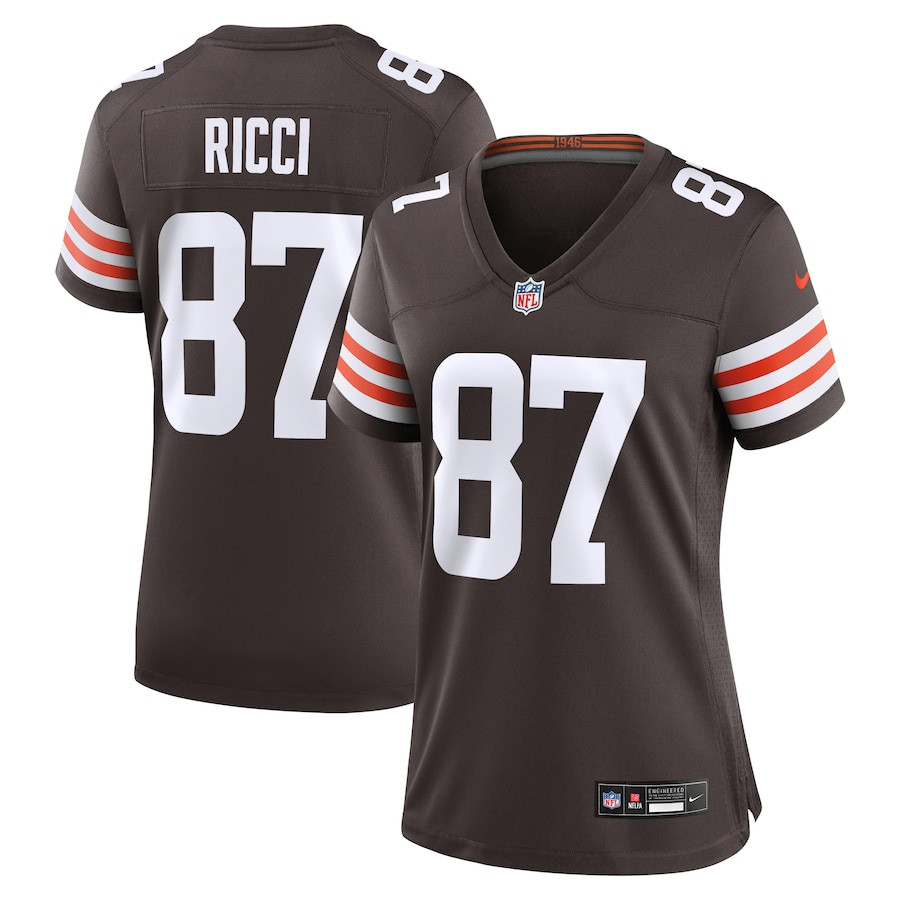 Giovanni Ricci 87 Cleveland Browns Women's Game Jersey - Brown JS7522 nicesnker