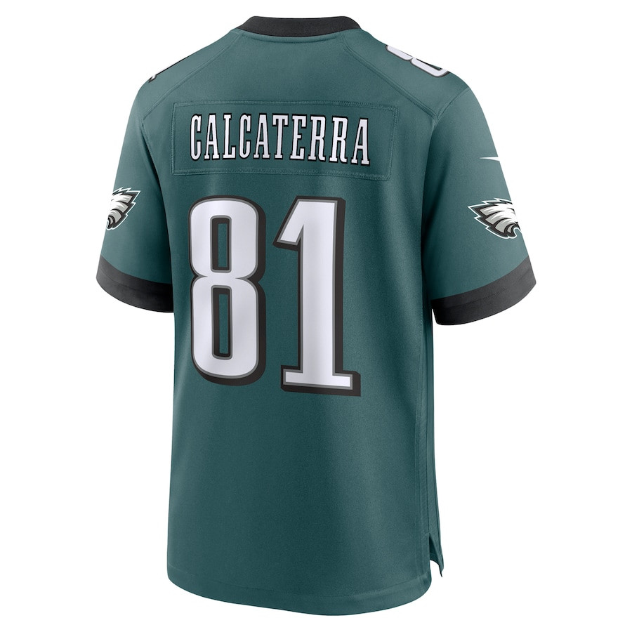 Grant Calcaterra 81 Philadelphia Eagles Team Game Men Jersey - Midnight Green JS6510 nicesnker - Image 3