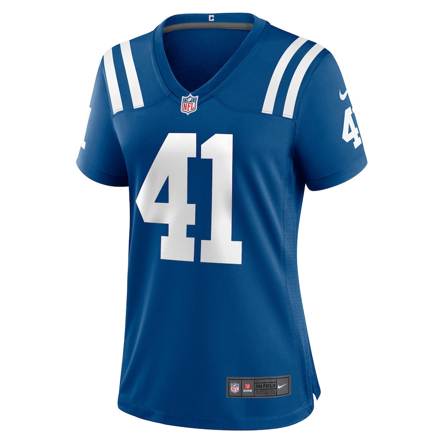 Alternative view of Grant Stuard 41 Indianapolis Colts Women's Game Jersey - Royal JS7996 nicesnker