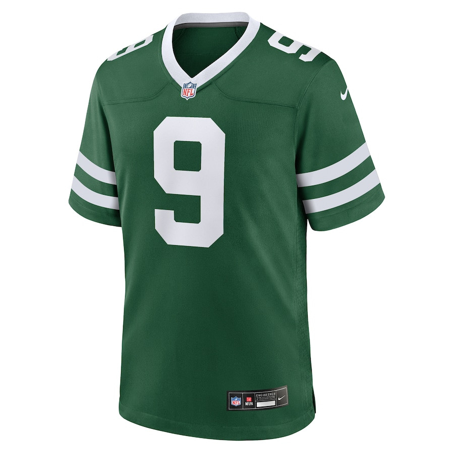 Alternative view of Greg Zuerlein 9 New York Jets Team Game Men Jersey - Legacy Green JS3767 nicesnker