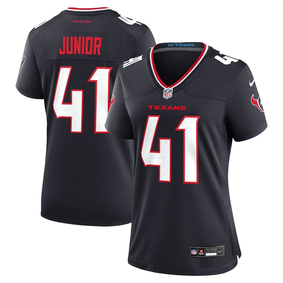 Gregory Junior 41 Houston Texans Women's Team Game Jersey - Navy JS9967 nicesnker