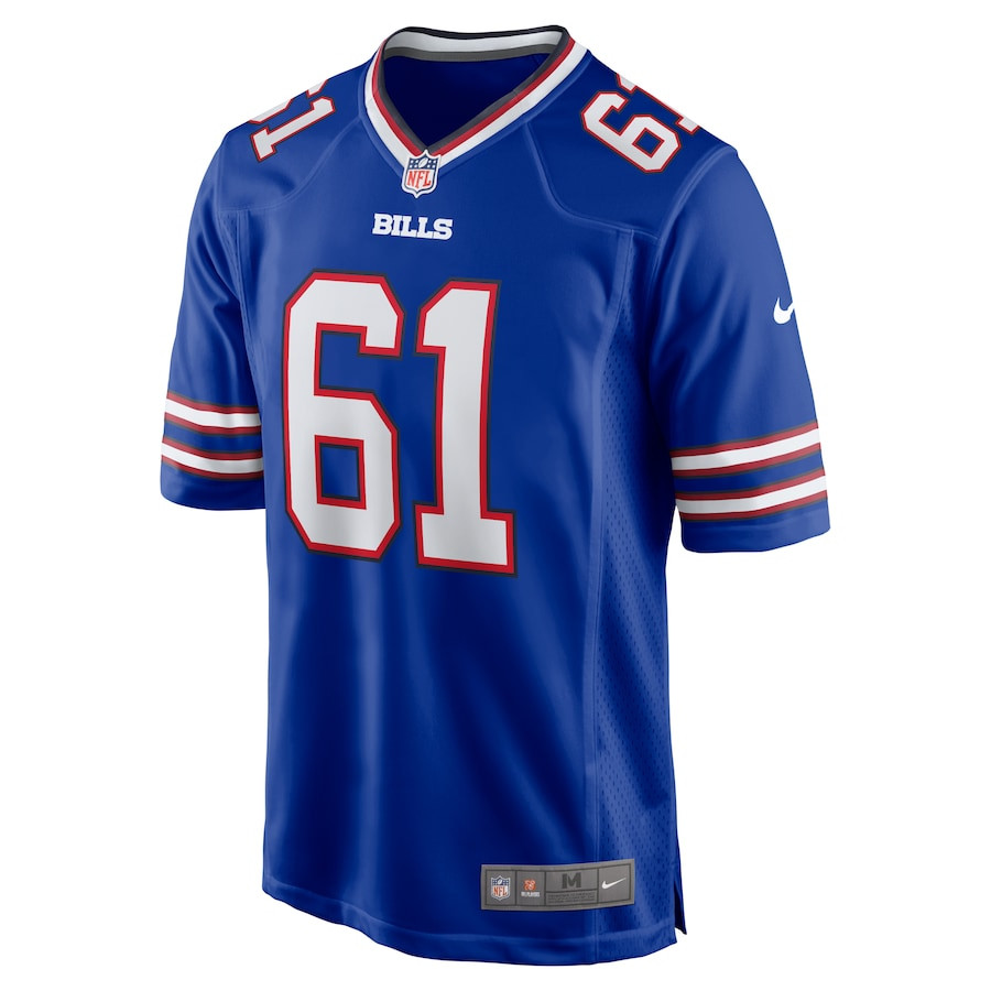 Alternative view of Gunner Britton 61 Buffalo Bills Game Men Jersey - Royal JS6642 nicesnker