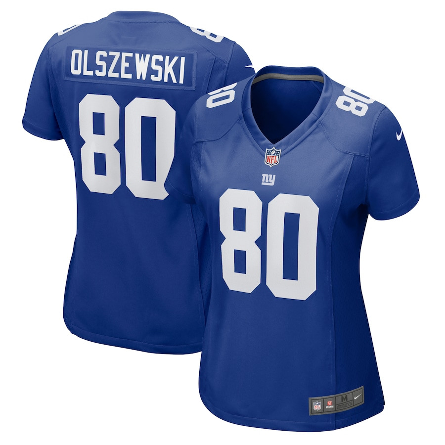 Gunner Olszewski 80 New York Giants Women's Game Jersey - Royal JS8467 nicesnker