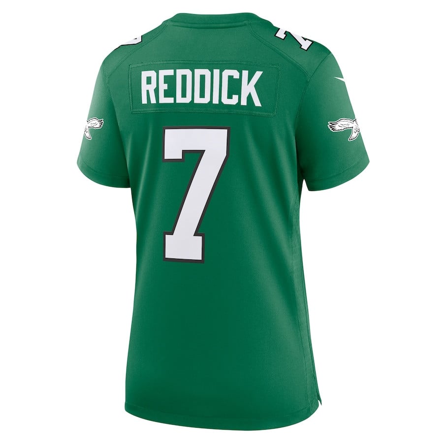 Haason Reddick 7 Philadelphia Eagles Women Alternate Game Jersey - Kelly Green JS7430 nicesnker - Image 3
