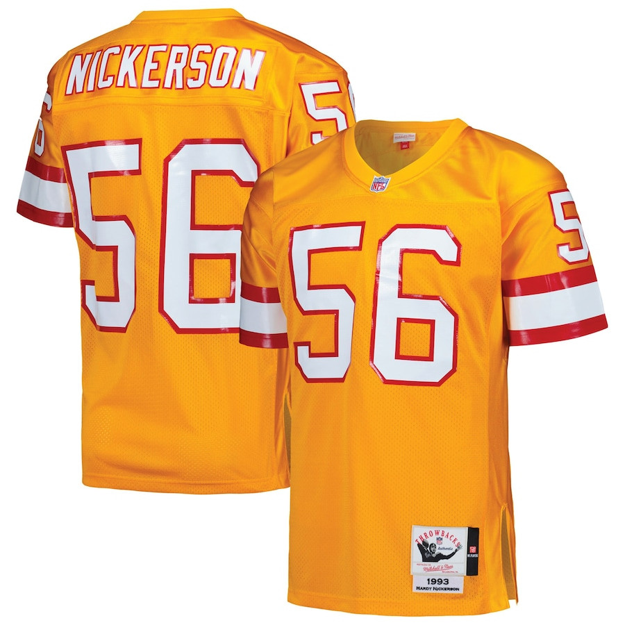 Hardy Nickerson 56 Tampa Bay Buccaneers 1993 Throwback Men Game Jersey - Orange JS3274 nicesnker