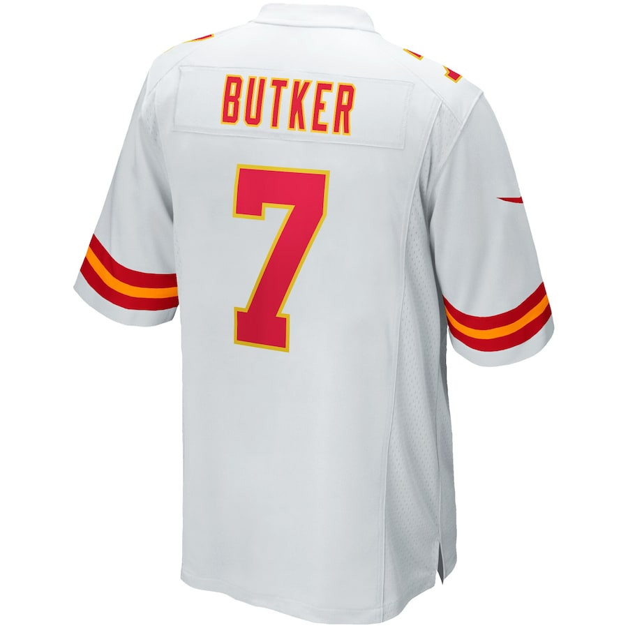 Harrison Butker 7 Kansas City Chiefs Game Men Jersey - White JS5911 nicesnker - Image 3
