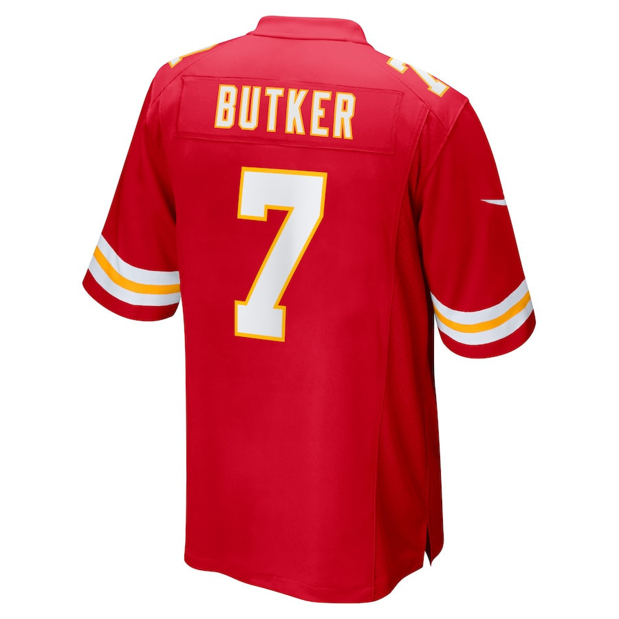Harrison Butker #7 Kansas City Chiefs Super Bowl LIX Jersey - Men's - Red JS4765 nicesnker - Image 3