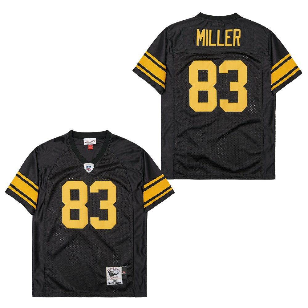 Heath Miller 83 Pittsburgh Steelers Retro Throwback Men Jersey - Black JS4084 nicesnker