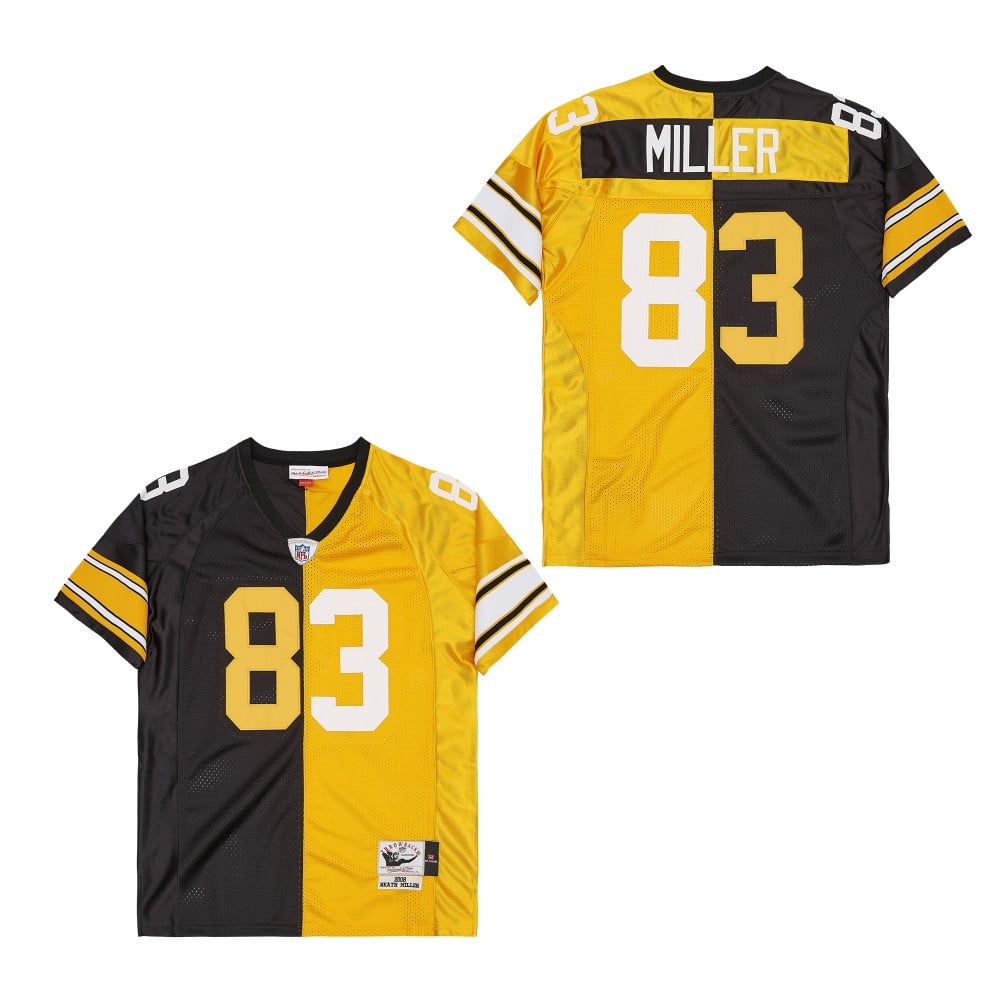 Heath Miller 83 Pittsburgh Steelers Two-Toned Retro Throwback Men Jersey - Black/Yellow JS9389 nicesnker