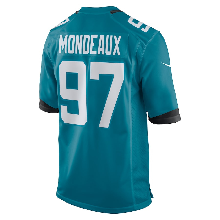 Henry Mondeaux 97 Jacksonville Jaguars Game Men Jersey - Teal JS5027 nicesnker - Image 3