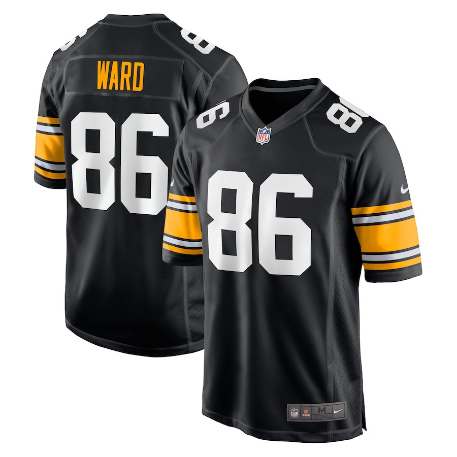 Hines Ward 86 Pittsburgh Steelers Men Retired Jersey - Black JS3297 nicesnker