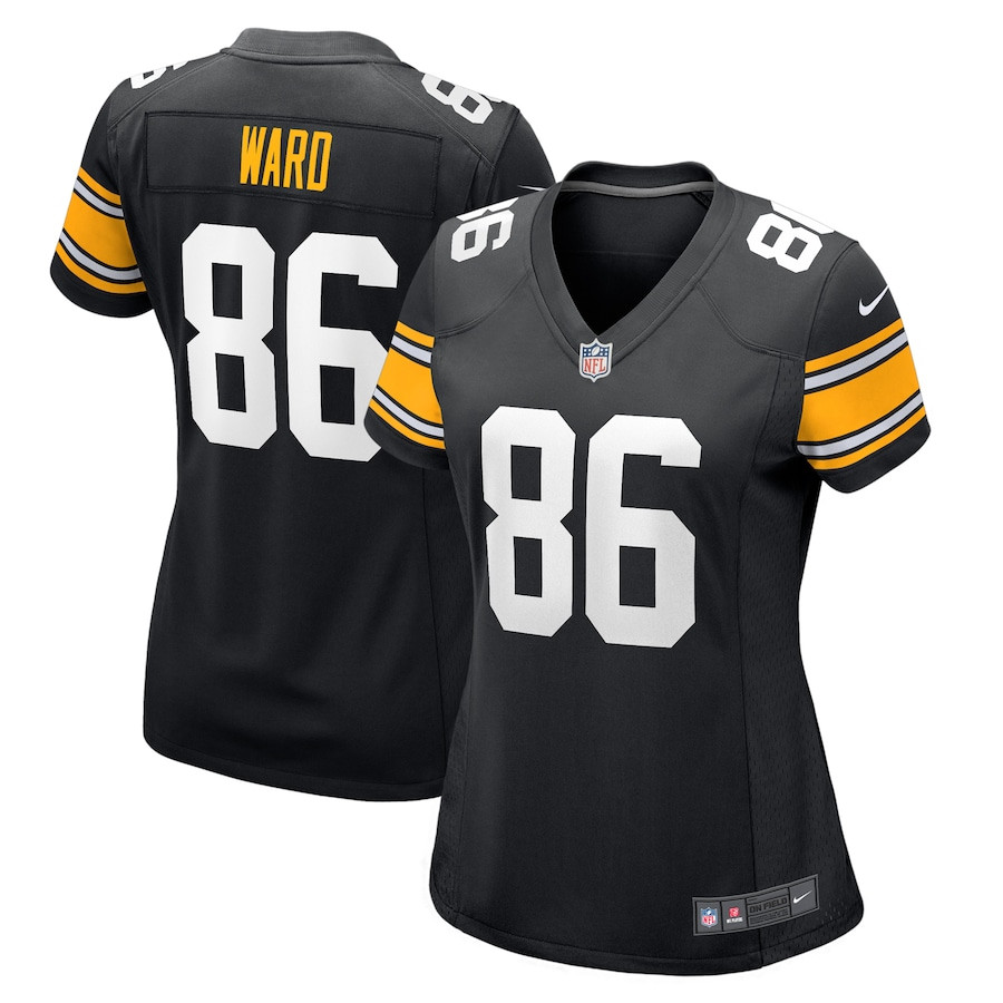 Hines Ward 86 Pittsburgh Steelers Women Retired Jersey - Black JS4020 nicesnker