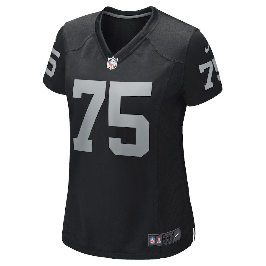 Alternative view of Howie Long 75 Las Vegas Raiders Women Game Retired Jersey - Black JS7845 nicesnker