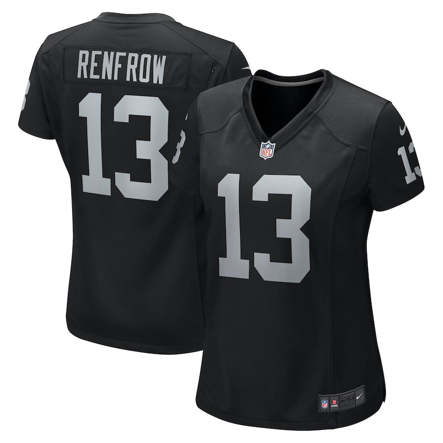 Hunter Renfrow 13 Las Vegas Raiders Women Game Jersey - Black JS3425 nicesnker