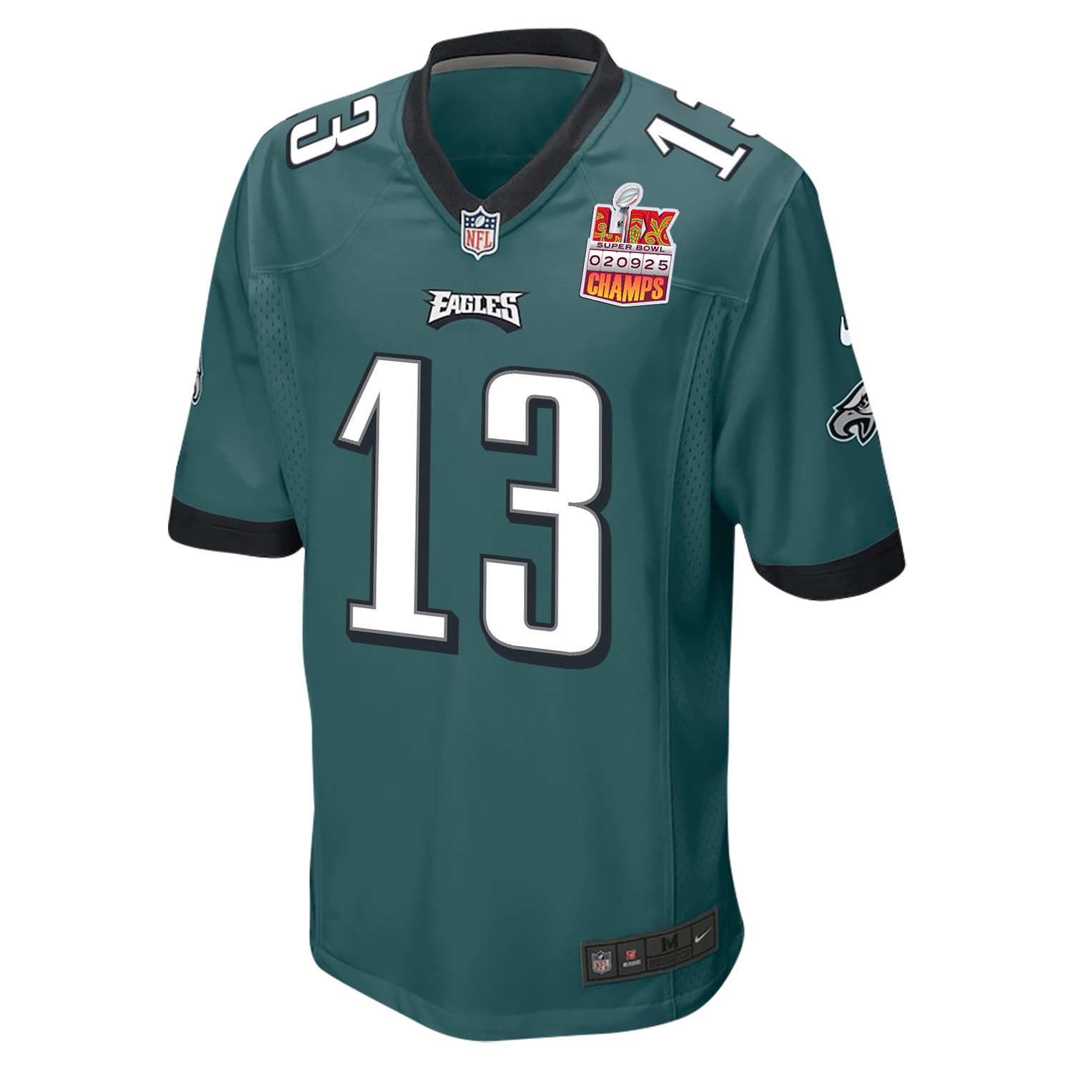 Ian Book 13 Philadelphia Eagles Super Bowl LIX Champions Patch Game Men Jersey - Midnight Green JS5278 nicesnker - Image 3
