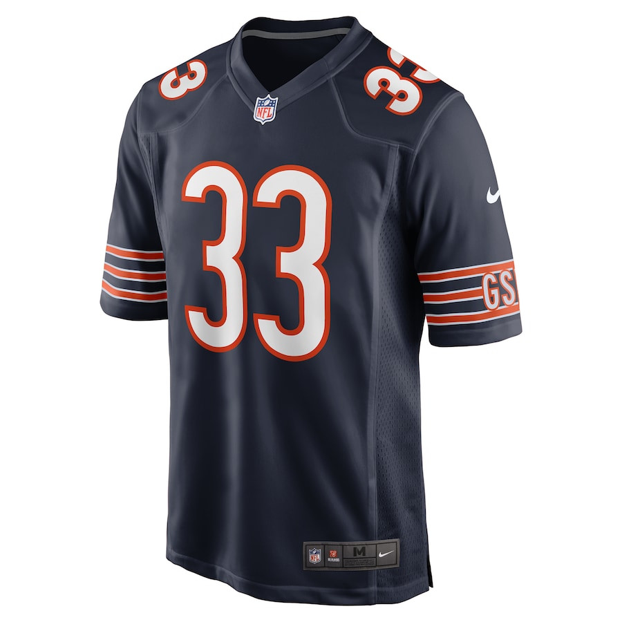 Alternative view of Ian Wheeler 33 Chicago Bears Game Men Jersey - Navy JS8592 nicesnker