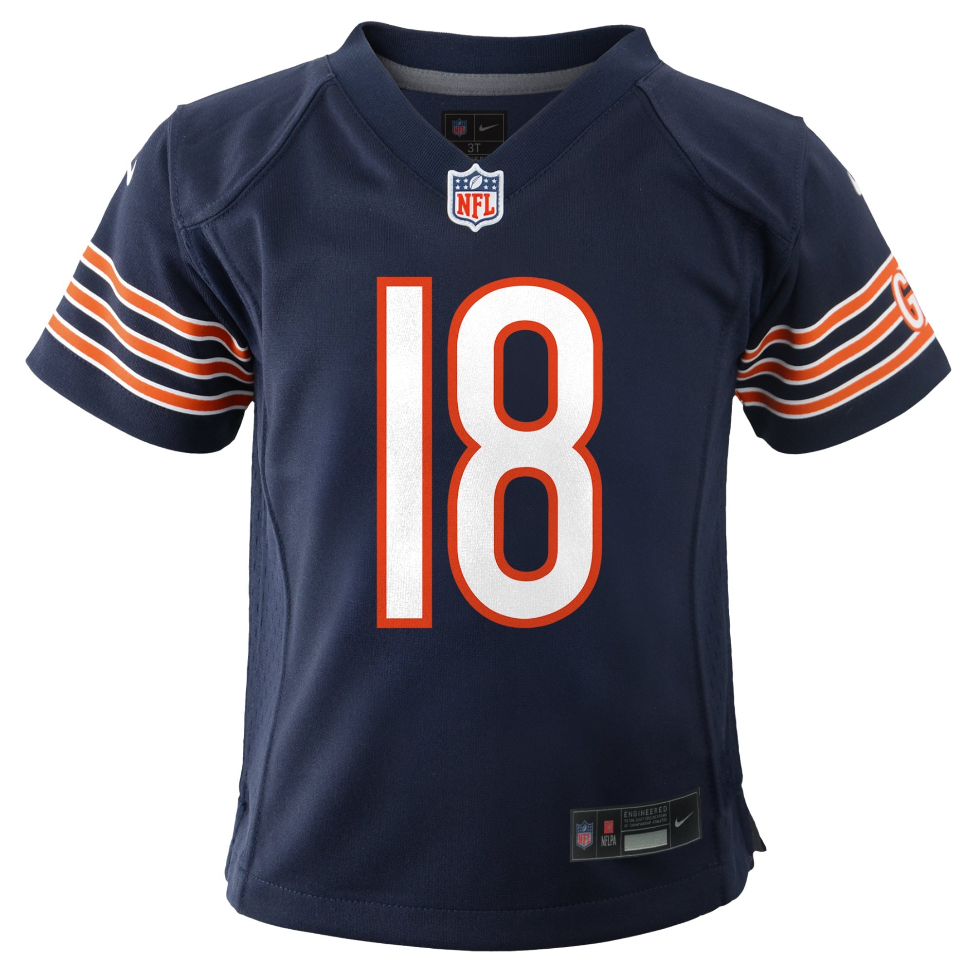 Alternative view of Infant Chicago Bears Caleb Williams Navy Team Player Game Jersey JS9628 nicesnker