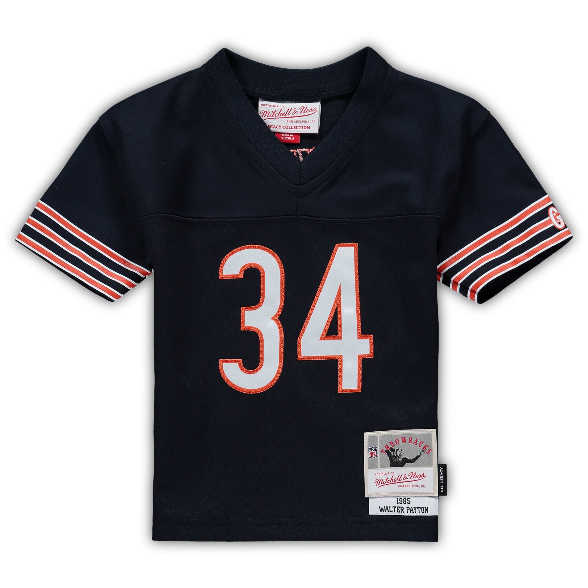 Alternative view of Infant Chicago Bears Walter Payton Mitchell & Ness Navy 1985 Retired Legacy Jersey JS6733 nicesnker