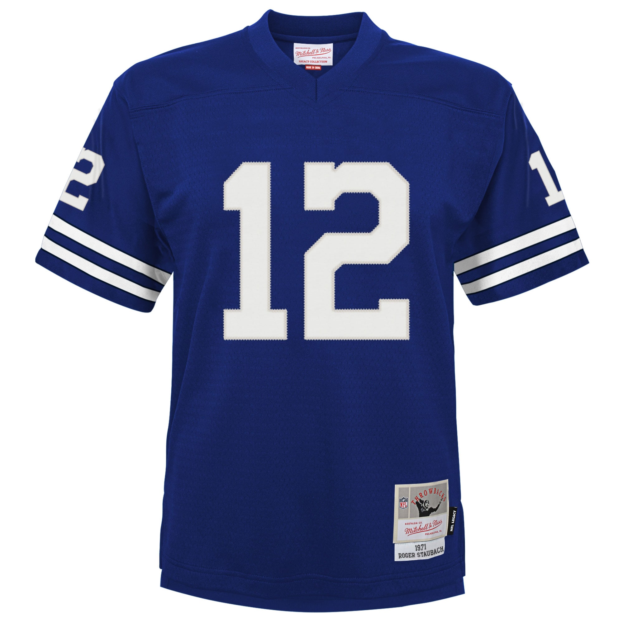 Alternative view of Infant Dallas Cowboys Roger Staubach Mitchell & Ness Navy 1971 Retired Legacy Jersey JS9657 nicesnker