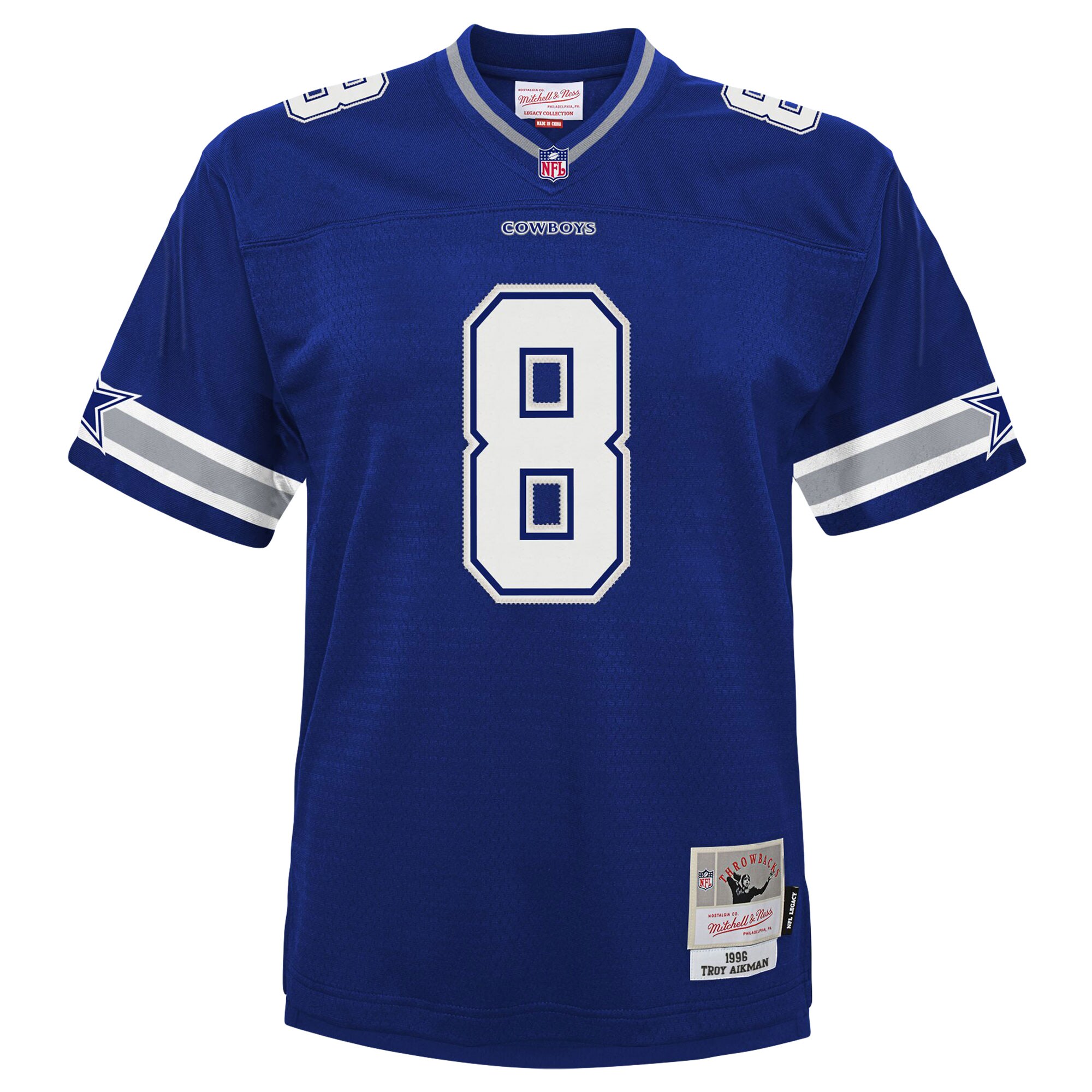 Alternative view of Infant Dallas Cowboys Troy Aikman Mitchell & Ness Navy 1996 Retired Legacy Jersey JS7959 nicesnker