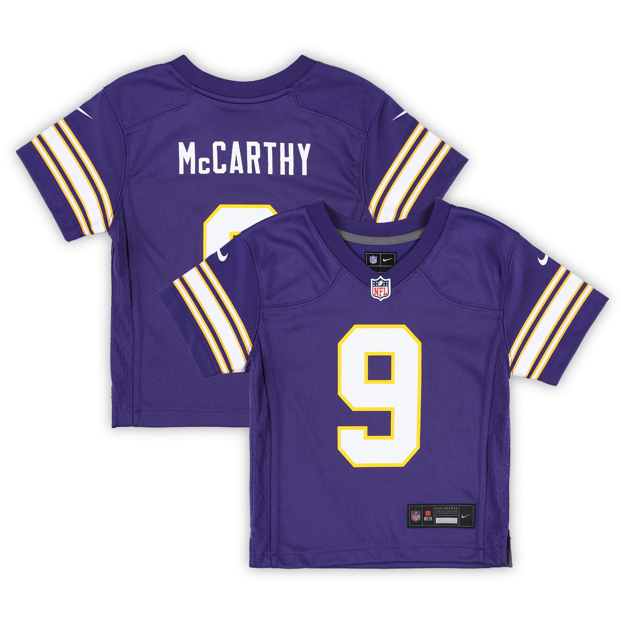 Infant Minnesota Vikings J.J. McCarthy Purple Alternate Player Game Jersey JS9231 nicesnker