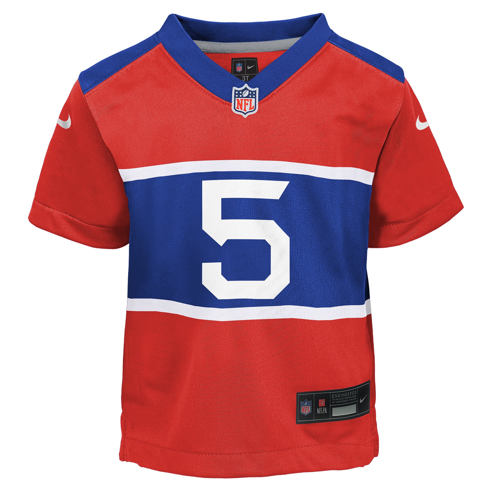 Alternative view of Infant New York Giants Kayvon Thibodeaux Century Red Alternate Player Game Jersey JS4417 nicesnker