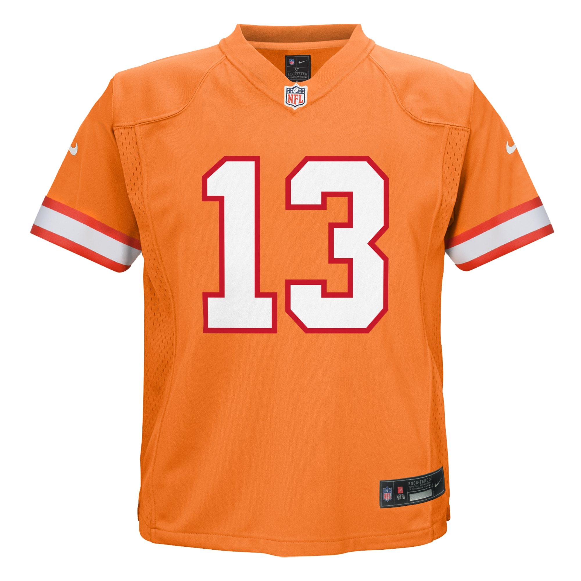 Alternative view of Infant Tampa Bay Buccaneers Mike Evans Orange Game Jersey JS1351 nicesnker